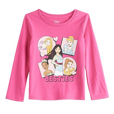 Disney Princesses Girls 4-12 Besties Long Sleeve Graphic Tee by