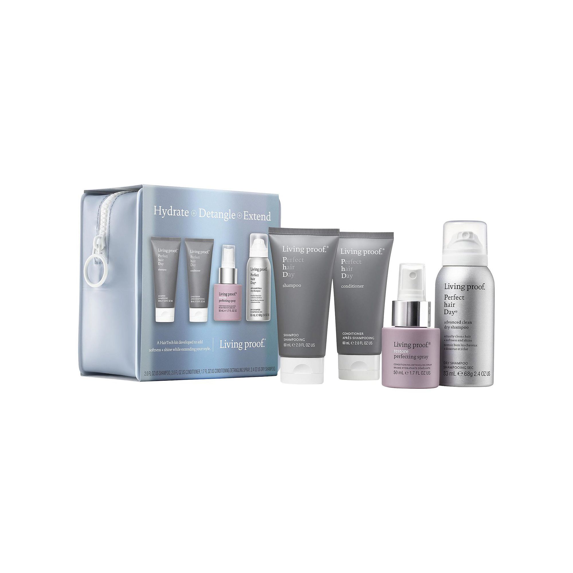 Living Proof Hydrate, Detangle + Extend Hair Kit, Size: Set, None