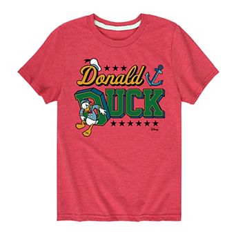 Disney's Mickey Mouse & Friends Donald Duck Boys 8-20 Collegiate Graphic Tee