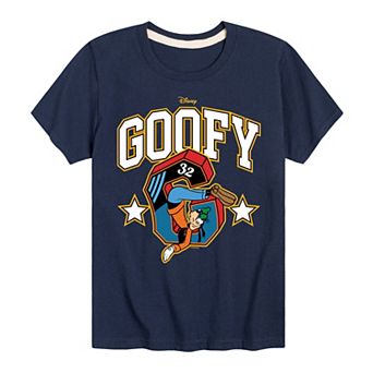 Disney's Mickey Mouse & Friends Goofy Boys 8-20 Collegiate Graphic Tee