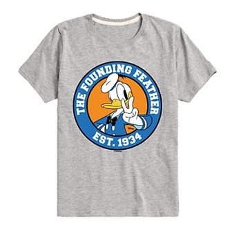 Disney's Mickey Mouse & Friends Donald Duck Boys 8-20 The Founding Feather Graphic Tee