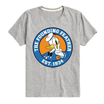 Disney's Mickey Mouse & Friends Donald Duck Boys 8-20 The Founding Feather Graphic Tee
