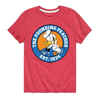 Disney's Mickey Mouse & Friends Donald Duck Boys 8-20 The Founding Feather Graphic Tee