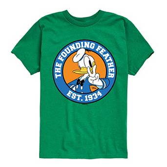 Disney's Mickey Mouse & Friends Donald Duck Boys 8-20 The Founding Feather Graphic Tee