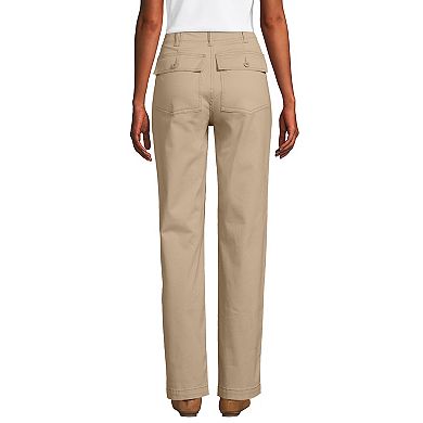 Women's Lands' End High Rise Chino Utility Pants