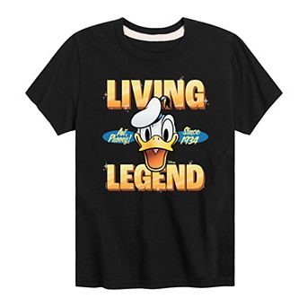 Disney's Mickey Mouse & Friends Donald Duck Boys 8-20 Living Legend Graphic Tee