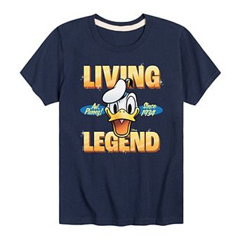 Disney's Mickey Mouse & Friends Donald Duck Boys 8-20 Living Legend Graphic Tee