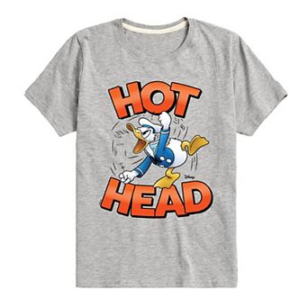 Disney's Mickey Mouse & Friends Donald Duck Boys 8-20 Hot Head Graphic Tee