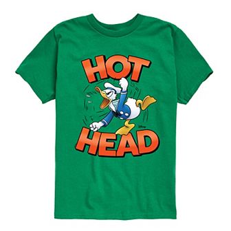Disney's Mickey Mouse & Friends Donald Duck Boys 8-20 Hot Head Graphic Tee