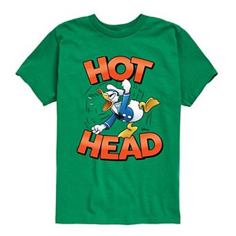 Disney's Mickey Mouse & Friends Donald Duck Boys 8-20 Hot Head Graphic Tee