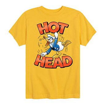 Disney's Mickey Mouse & Friends Donald Duck Boys 8-20 Hot Head Graphic Tee