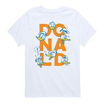 Disney's Mickey Mouse & Friends Donald Duck Boys 8-20 Founding Feather Grid Graphic Tee