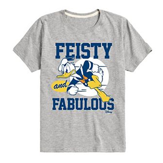 Disney's Mickey Mouse & Friends Donald Duck Boys 8-20 Feisty & Fabulous Graphic Tee
