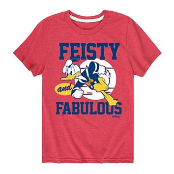 Disney's Mickey Mouse & Friends Donald Duck Boys 8-20 Feisty & Fabulous Graphic Tee