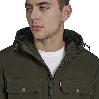 Men's Levi's® Soft Shell Sherpa Lined Hooded Storm Coat