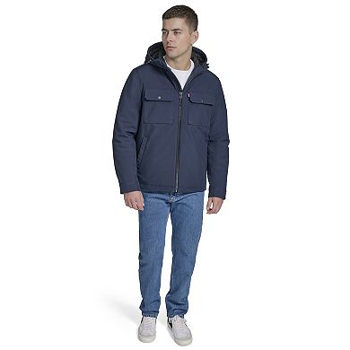 Men's Levi's® Soft Shell Quilt Lined Hooded Storm Coat