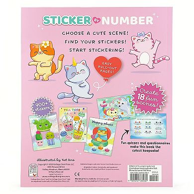 Cottage Door Press Too Cute! Sticker by Number Activity Book