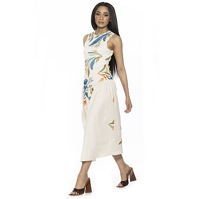 Women's ALEXIA ADMOR Lyle Crewneck Fit And Flare Midi Tank Top Dress