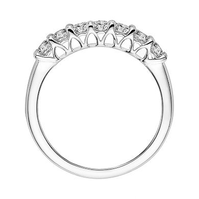 Simply Vera Vera Wang 14k White Gold 1/3 Carat T.W. Diamond Wedding Band