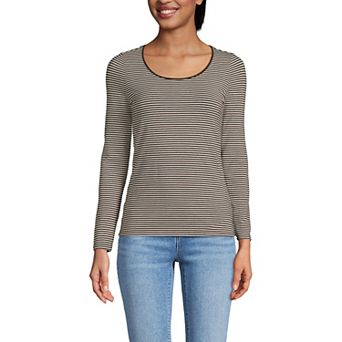 Women's Lands' End Lightweight Scoopneck Long-Sleeve Tee
