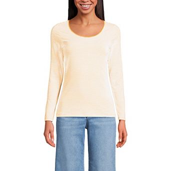 Women's Lands' End Lightweight Scoopneck Long-Sleeve Tee