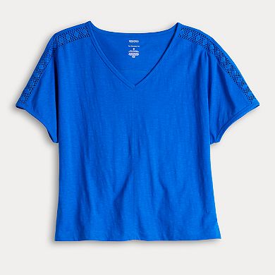 Women's Sonoma Goods For Life® Lace Dolman Tee