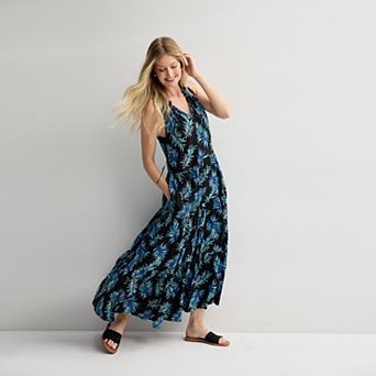 Women's Croft & Barrow® Flowy Sleeveless Tiered Maxi Dress