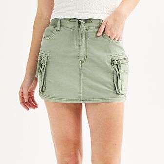 Juniors' SO® Pull-On Cargo Mini Skort