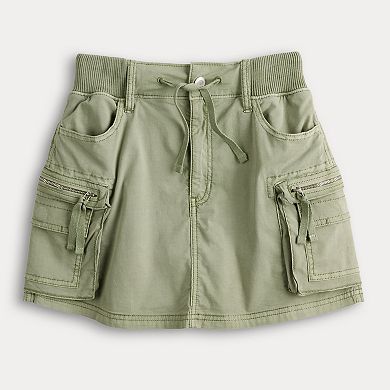 Juniors' SO® Pull-On Cargo Mini Skort
