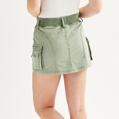 Juniors' SO® Pull-On Cargo Mini Skort