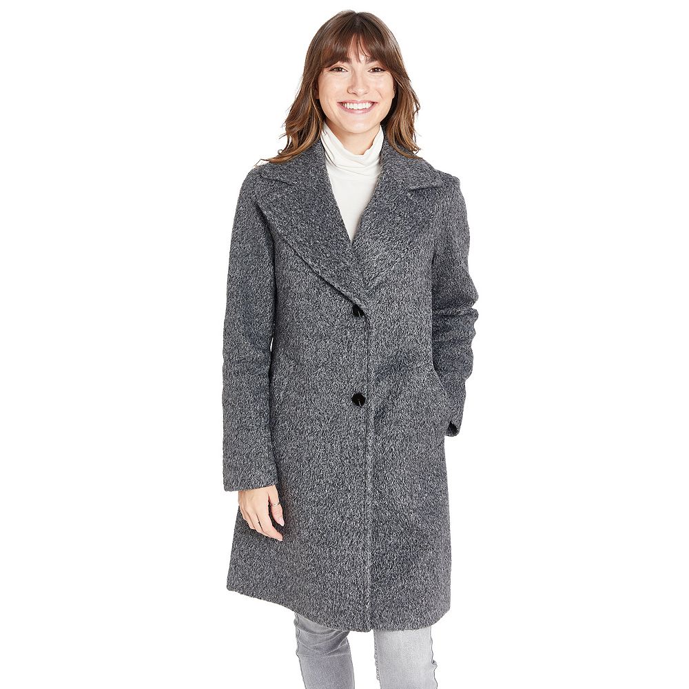 【BON】NO COLLAR VOLUME FAR COAT　ブラウン1 Vo Cotton Coat – La Garçonne