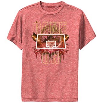 Boys Basketball Game On Performance Graphic Tee