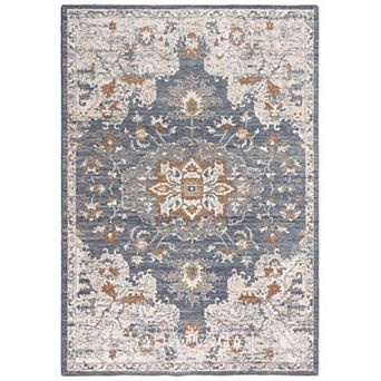Alora Decor Otis Blue Boho Medallion Area Rug