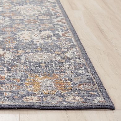 Alora Decor Luz Blue Boho Patterned Area Rug