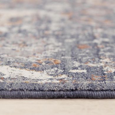 Alora Decor Luz Blue Boho Patterned Area Rug