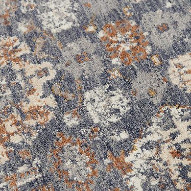 Alora Decor Luz Blue Boho Patterned Area Rug