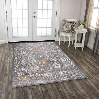 Alora Decor Luz Blue Boho Patterned Area Rug