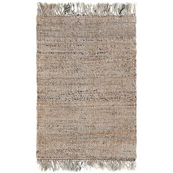 Alora Decor Rex Beige Fringed Area Rug