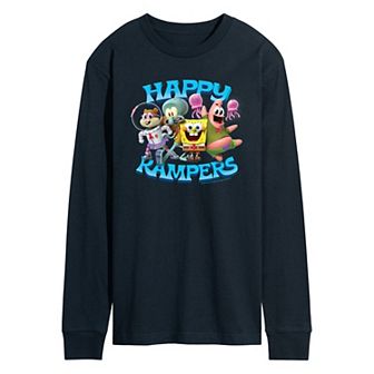 Men's SpongeBob SquarePants Happy Kampers Long Sleeve Graphic Tee