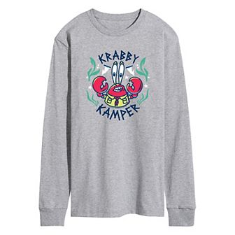 Men's SpongeBob SquarePants Happy Kampers Long Sleeve Graphic Tee