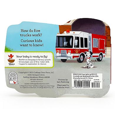 Cottage Door Press How Fire Trucks Work Vehicle Shaped Board Book