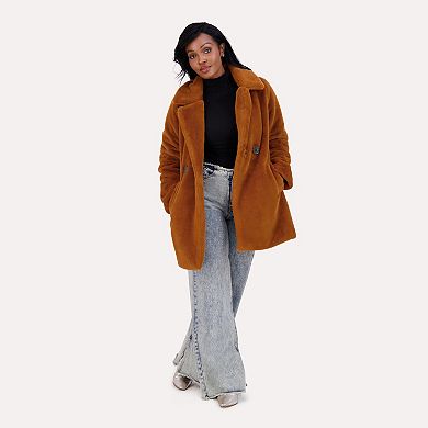 Juniors' madden girl Faux Fur Coat
