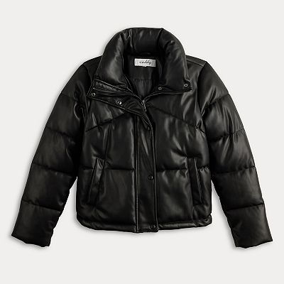 Puffer Jacket Kohl's Leather Jacket Juniors Puffer Jacket - Main Image