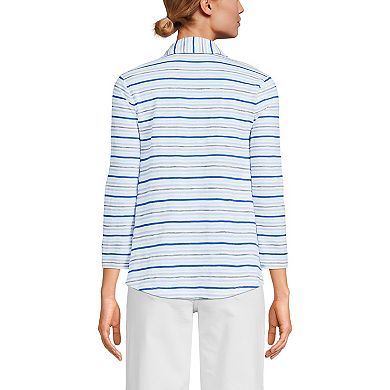 Women's Lands' End Slub Polo Top