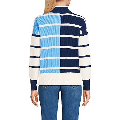 Women's Lands' End Drifter Quarter Zip Sweater