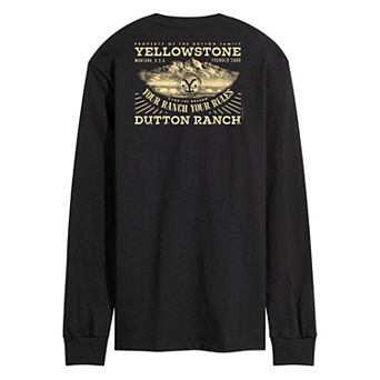 Men's Yellowstone Property Of Dutton Family Long Sleeve Graphic Tee