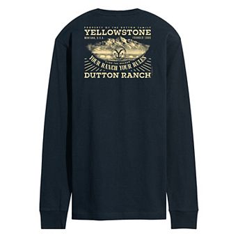 Men's Yellowstone Property Of Dutton Family Long Sleeve Graphic Tee