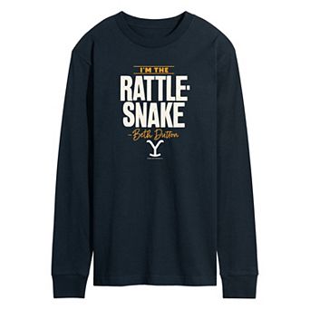 Men's Yellowstone Beth Dutton Rattlesnake Long Sleeve Graphic Tee