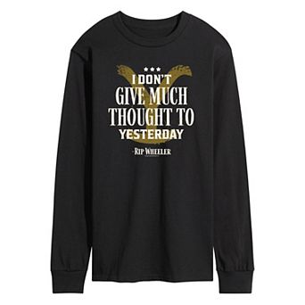 Men's Yellowstone Don't Give Much Thought Long Sleeve Graphic Tee