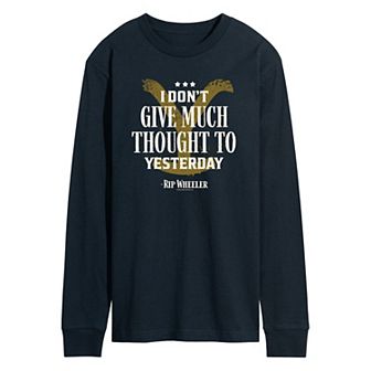 Men's Yellowstone Don't Give Much Thought Long Sleeve Graphic Tee